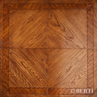 Berti Wood Flooring: Wood Pattern Floor with Inlay Parquet