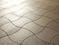 Berti Artistic Parquet: Wave Laser Inlay with Rovere Infinity - Berti Wood Flooring - Inlaid Parquet