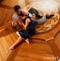 Berti Artistic Parquet: Custom Made Laser Inlay -  Berti Wood Flooring - Inlaid Parquet